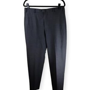 Zanella Mens Gray Dress Flat Front Pant 36